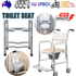 Upgrade Raised Toilet Seat 19.3"-25.2" 150kg Universal Toilet Riser for Elderly
