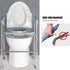 Upgrade 64-74cm Raised Toilet Seat Riser w/ Arms For Elderly Handicap Bathroom