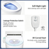 Electric Heated Bidet Toilet Seat Warm Water Wash Dryer Dual Nozzle Washlet AU