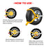 Heavy Duty Wheel Defender Lock Clamp Tyre Lock 13" 14" 15" Car Caravan Trailer