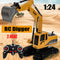 1:24 RC Digger Remote Control Excavator Construction Truck Vehicle RC Toys 6CH