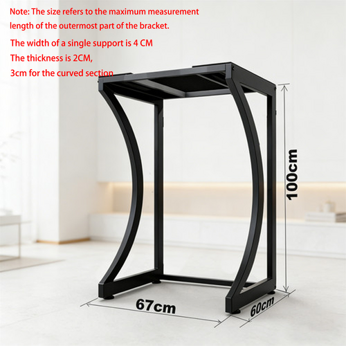 ORIGINAL Dryer Stand Maxi: Portable Dryer Rack Heavy Duty Steel Capacity Black for Washer/Dryer/Mini Fridge