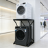 ORIGINAL Dryer Stand Maxi: Portable Dryer Rack Heavy Duty Steel Capacity Black for Washer/Dryer/Mini Fridge