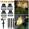 4PCS Solar LED Spotlights Spot Light Outdoor Garden Yard Lawn Pathway Warm white