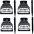 4PCS Solar LED Spotlights Spot Light Outdoor Garden Yard Lawn Pathway Warm white