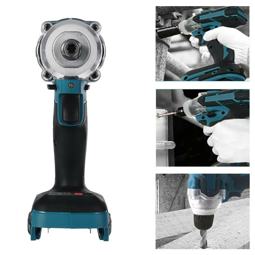 Cordless Electric Impact Wrench Brushless Rattle Gun 1/2