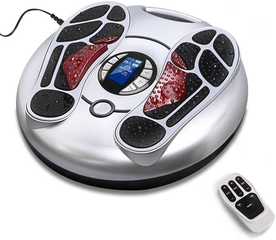 EMS TENS Foot Massager Electric Muscle Stimulator Remote Timer Leg Relaxation AU