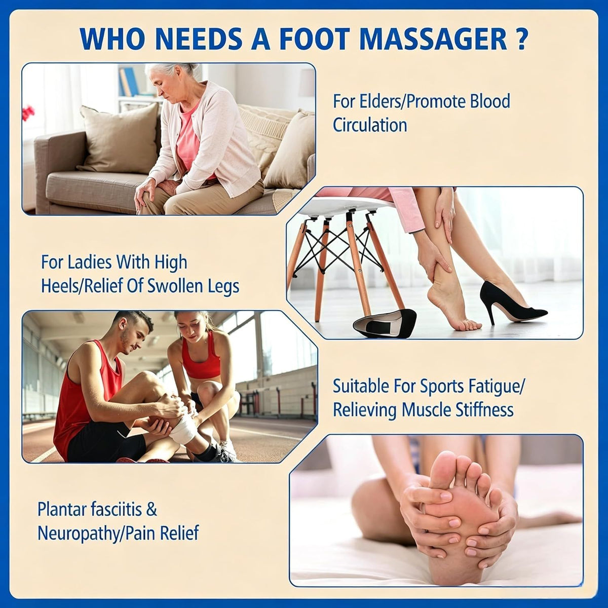 EMS TENS Foot Massager Electric Muscle Stimulator Remote Timer Leg Relaxation AU
