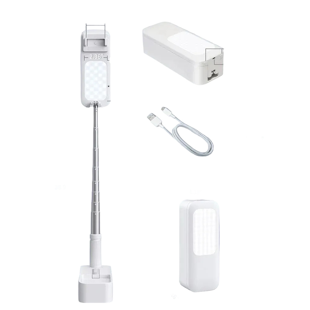 LED Selfie Stick Tripod Phone Holder with Fill Light & Bluetooth Remote