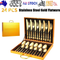 24pc Elegant Stainless Steel Gold Flatware Set Classic Knife Fork Spoon Gift Set