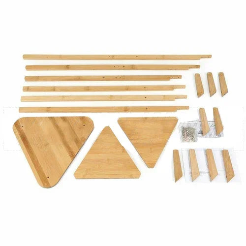 Clothes Garment Coat Rack Stand Bamboo Hanger Bag Hat Hook Holder Tree Shelf AU