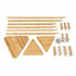 Clothes Garment Coat Rack Stand Bamboo Hanger Bag Hat Hook Holder Tree Shelf AU