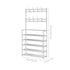 Shoe Rack Storage Cabinet Coat Hat Stand Metal Shelves 12 Pairs White 60CM