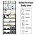 Shoe Rack Storage Cabinet Coat Hat Stand Metal Shelves 12 Pairs Black 60CM