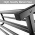 Black Heavy Duty Metal Double Clothes Rail Rack Garment Hanging Shoe Storage Shelf AU