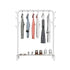 White Heavy Duty Clothes Rail Rack Hanging Garment Display Stand Shoe Storage Shelf
