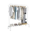 White Heavy Duty Clothes Rail Rack Hanging Garment Display Stand Shoe Storage Shelf