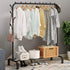 Black Heavy Duty Clothes Rail Rack Hanging Garment Display Stand Shoe Storage Shelf