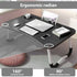 Black Laptop Stand Table Foldable Desk Computer Study Bed Adjustable Cup Slot Tray