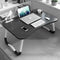 Black Laptop Stand Table Foldable Desk Computer Study Bed Adjustable Cup Slot Tray/linght and Fan