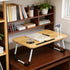 Wood Laptop Stand Table Foldable Desk Computer Study Bed Adjustable Cup Slot Tray/linght and Fan