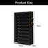 9 Tier Shoe Rack Portable Storage Cabinet Organiser Portable Wardrobe W/ Cover Black
