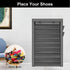 9 Tier Shoe Rack Portable Storage Cabinet Organiser Portable Wardrobe W/ Cover Gray
