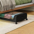 Black Under-Bed Storage Rack with Wheels Sturdy Easy to Move for Bedroom AU