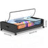Black Under-Bed Storage Rack with Wheels Sturdy Easy to Move for Bedroom AU
