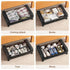 Black Under-Bed Storage Rack with Wheels Sturdy Easy to Move for Bedroom AU