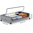 Gray Under-Bed Storage Rack with Wheels Sturdy Easy to Move for Bedroom AU