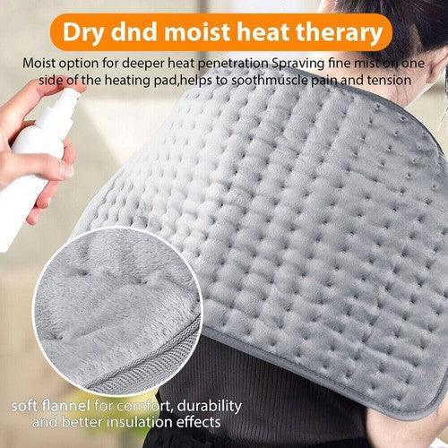 Electric Heat Pad Adjustable Heating Mat Warmer Blanket Back Pain Relief 60x30cm