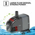 60W Adjustable Flow Aquarium Pump Water Submersible Fish Tank Fountain Pond Marine