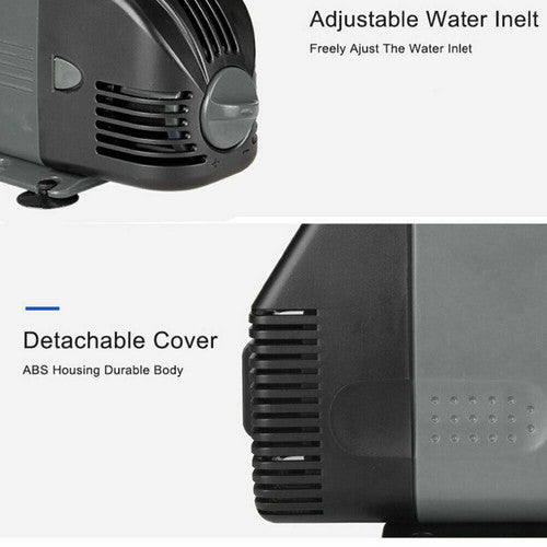 60W Adjustable Flow Aquarium Pump Water Submersible Fish Tank Fountain Pond Marine