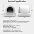 65L Remote Control Automatic Self Cleaning Cat Litter Box Smart App Easy-Clean