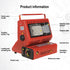 Portable Camping Gas Heater Outdoor Heating Stove Gas Baking Hunting Warmer AU RED