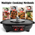 Electric 2 in 1 Hot Pot BBQ Oven Smokeless Barbecue Pan Grill Hotpot Machine
