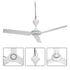 12V Ceiling Fan – Portable Caravan Camping Solar Fan, 3‑Blade, Low Power