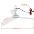 12V Ceiling Fan – Portable Caravan Camping Solar Fan, 3‑Blade, Low Power