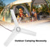 12V Ceiling Fan – Portable Caravan Camping Solar Fan, 3‑Blade, Low Power
