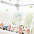 12V Ceiling Fan – Portable Caravan Camping Solar Fan, 3‑Blade, Low Power