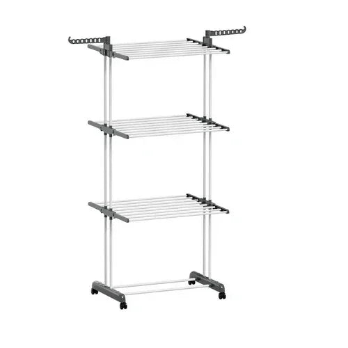 4 Tiers Clothes Airer Drying Rack Coat Garment Stand Hanger Laundry Foldable