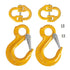 2X 8mm Hammerlock+ Eye Sling Hook Safety Chain Caravan Trailer connecting Extend