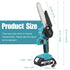 Mini Chainsaw – 18V, 5500mAh Batteries, One‑Hand Use, Copper Motor, Safety Lock