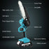 Mini Chainsaw – 18V, 5500mAh Batteries, One‑Hand Use, Copper Motor, Safety Lock