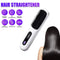 White Hair Straightener Brush Travel Mini Rechargeable Hair Styler Fast Heating