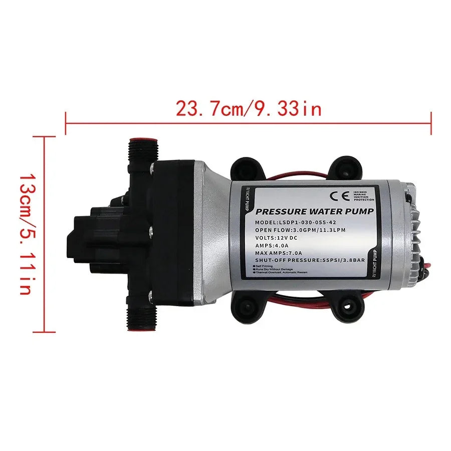 12v Replace SHURflo 4009 Water Pump & Twist on Filter for Caravan Boat Marine AU
