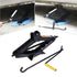 2 T Scissor Jack Car Van Wind Up Tyre Lift Chrome Crank Handle Emergency Tool