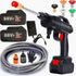 Electric Car Pressure Washer Cordless Spray Gun W/ 2 Battery Water Cleaner Tool