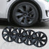 4PCS Wheel Cover Caps 19Inch ABS Black Rim Hubcap Hub Cap For Tesla Model Y